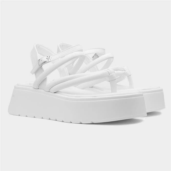 Heart ZA7 Womens White Chunky Sandal 7 Heart ZA7 Womens White Chunky Sandal - Image 5
