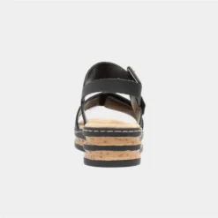 Rieker Womens Black Easy Fasten Sandal -UK Shoe Sales Store 199732 2 L04.20230621000132