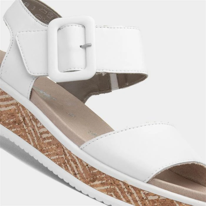 R-Evolution By Rieker Womens White Leather Sandal 6 R-Evolution By Rieker Womens White Leather Sandal - Image 4