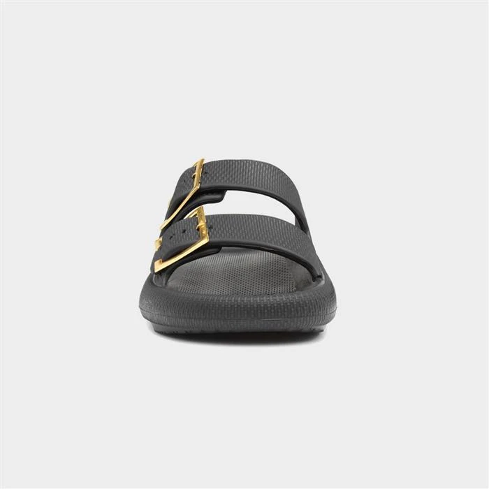 Elle Renee Womens Black Slider 3 Elle Renee Womens Black Slider