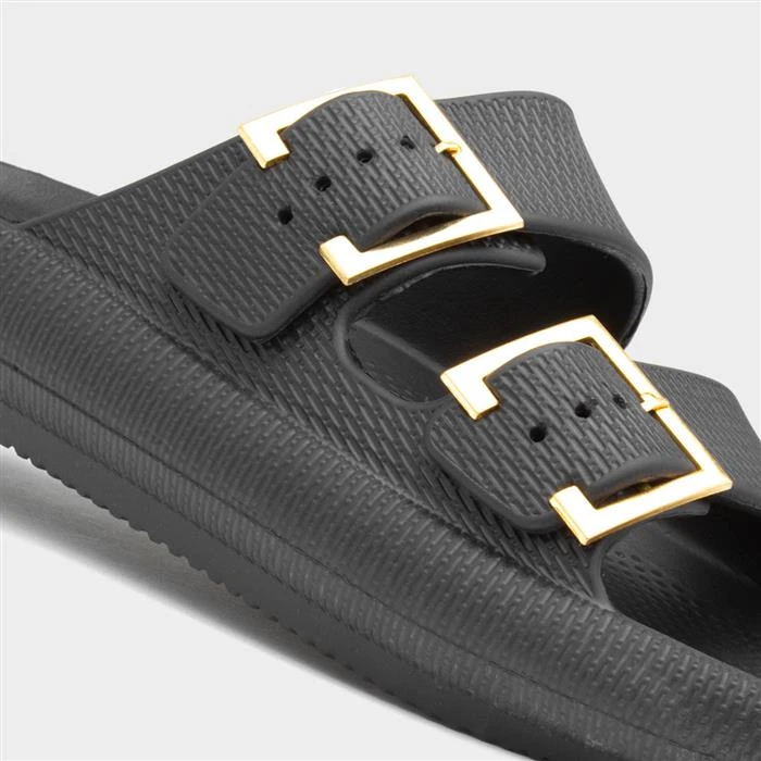 Elle Renee Womens Black Slider 6 Elle Renee Womens Black Slider - Image 4