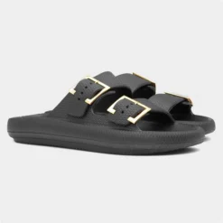 Elle Renee Womens Black Slider 11 Elle Renee Womens Black Slider -UK Shoe Sales Store 199739 2 L06.20230607000235