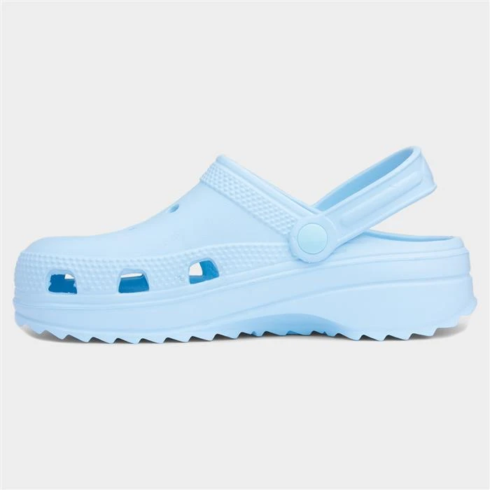 Truffle Fergie Womens Blue Platform Clogs 4 Truffle Fergie Womens Blue Platform Clogs - Image 2