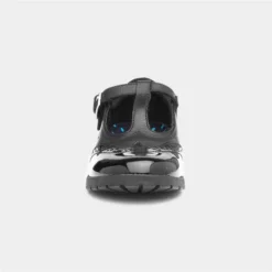 Hush Puppies Maisie Girls Black Leather T Bar Shoe