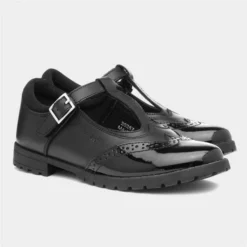 Hush Puppies Maisie Girls Black Leather T Bar Shoe -UK Shoe Sales Store 20257 2 L06.20220203000431