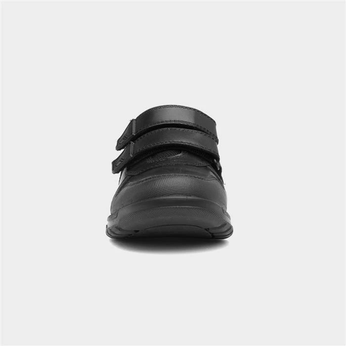 Hush Puppies Baltimore Kids Black Leather Shoe 3 Hush Puppies Baltimore Kids Black Leather Shoe