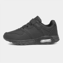 Osaga Ronnie Kids Black Easy Fasten Trainer -UK Shoe Sales Store 203092 2 L03.20230711000215