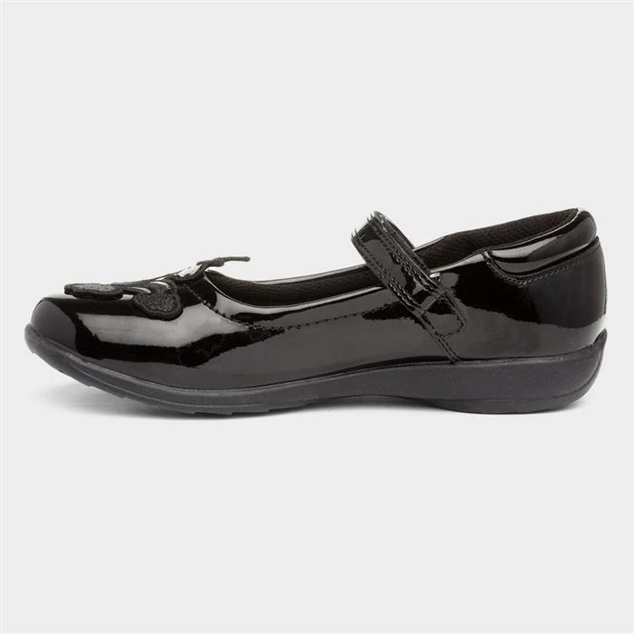 Buckle My Shoe Girls Patent Bar Shoe In Black 4 Buckle My Shoe Girls Patent Bar Shoe In Black - Image 2