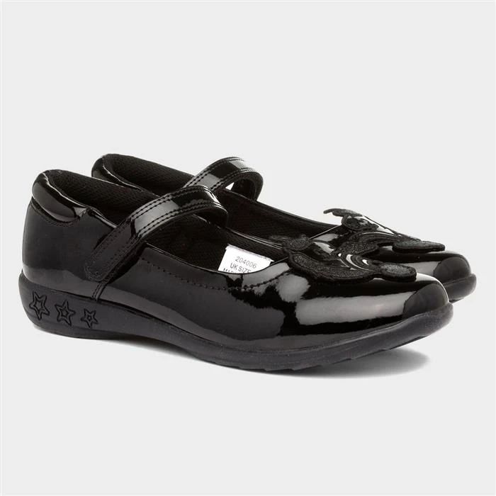 Buckle My Shoe Girls Patent Bar Shoe In Black 7 Buckle My Shoe Girls Patent Bar Shoe In Black - Image 5