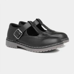 Lilley Girls Black T-Bar Buckle School Shoe -UK Shoe Sales Store 204048 2 L06.20220707000144