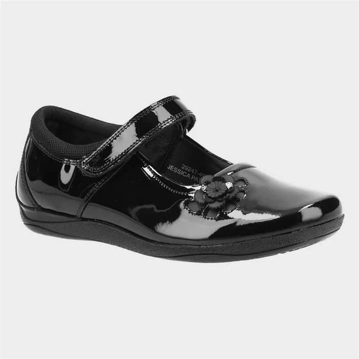 Hush Puppies Jessica Kids Black Leather Shoe 3 Hush Puppies Jessica Kids Black Leather Shoe
