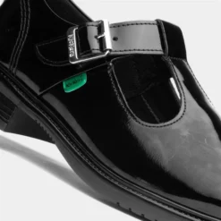Kickers Lach Girls Black Patent Leather T-Bar -UK Shoe Sales Store 204069 2 L05.20230624000426