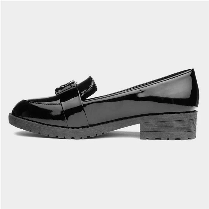 Lilley Cath Girls Black Patent Loafer 4 Lilley Cath Girls Black Patent Loafer - Image 2