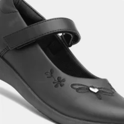 Buckle My Shoe Dragonfly Kids Black School Shoe -UK Shoe Sales Store 204078 2 L05.20230731000251