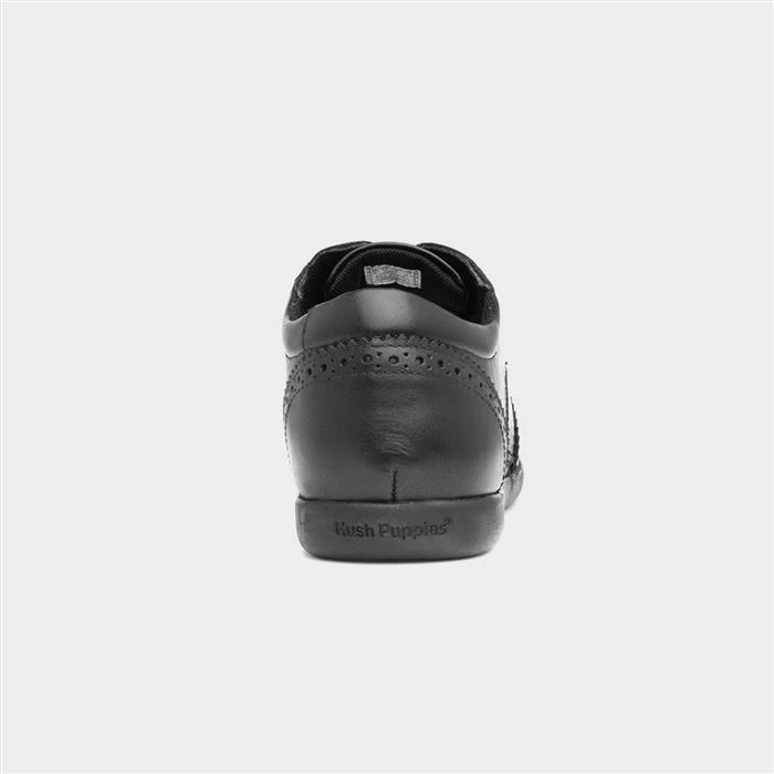 Hush Puppies Bridget Snr Kids Black Leather Shoe 5 Hush Puppies Bridget Snr Kids Black Leather Shoe - Image 3