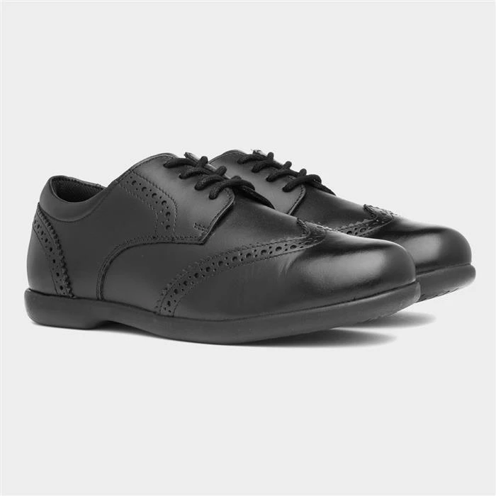 Hush Puppies Bridget Snr Kids Black Leather Shoe 7 Hush Puppies Bridget Snr Kids Black Leather Shoe - Image 5