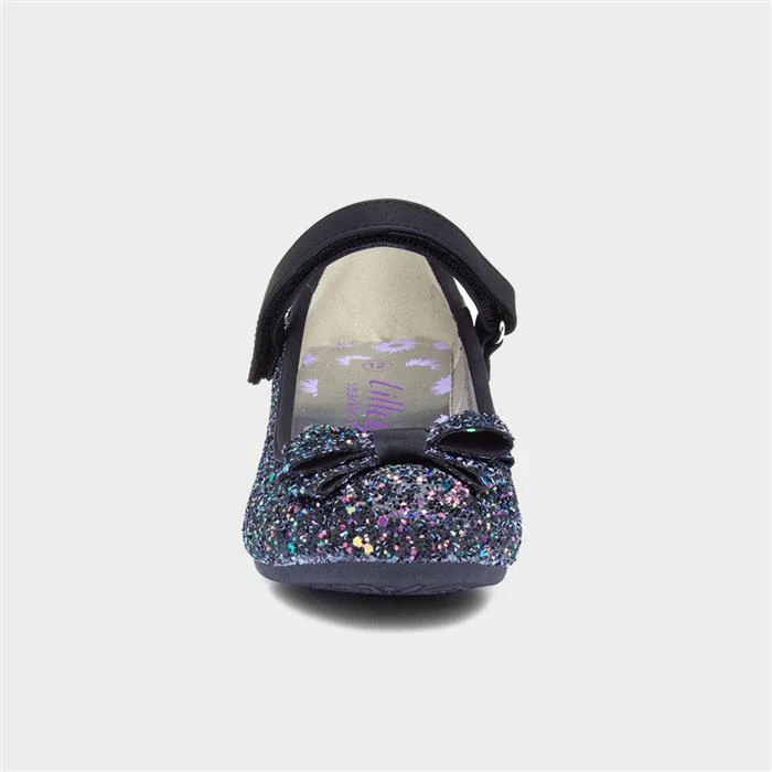 Lilley Sparkle Girls Black Glitter Heel 3 Lilley Sparkle Girls Black Glitter Heel