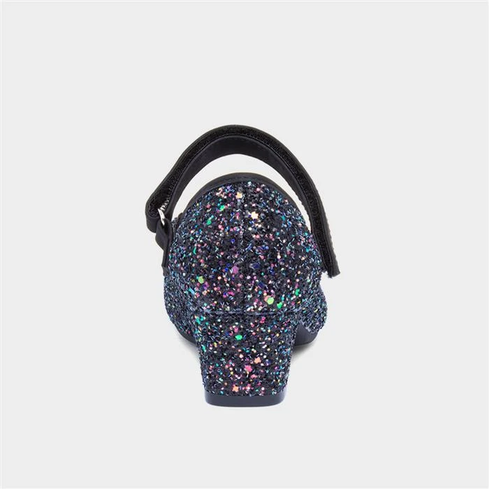 Lilley Sparkle Girls Black Glitter Heel 5 Lilley Sparkle Girls Black Glitter Heel - Image 3