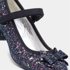 Lilley Sparkle Girls Black Glitter Heel 10 Lilley Sparkle Girls Black Glitter Heel -UK Shoe Sales Store 208021 2 L05.20230223000159