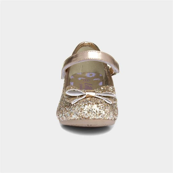 Lilley Sparkle Girls Rose Gold Heeled Shoe 3 Lilley Sparkle Girls Rose Gold Heeled Shoe