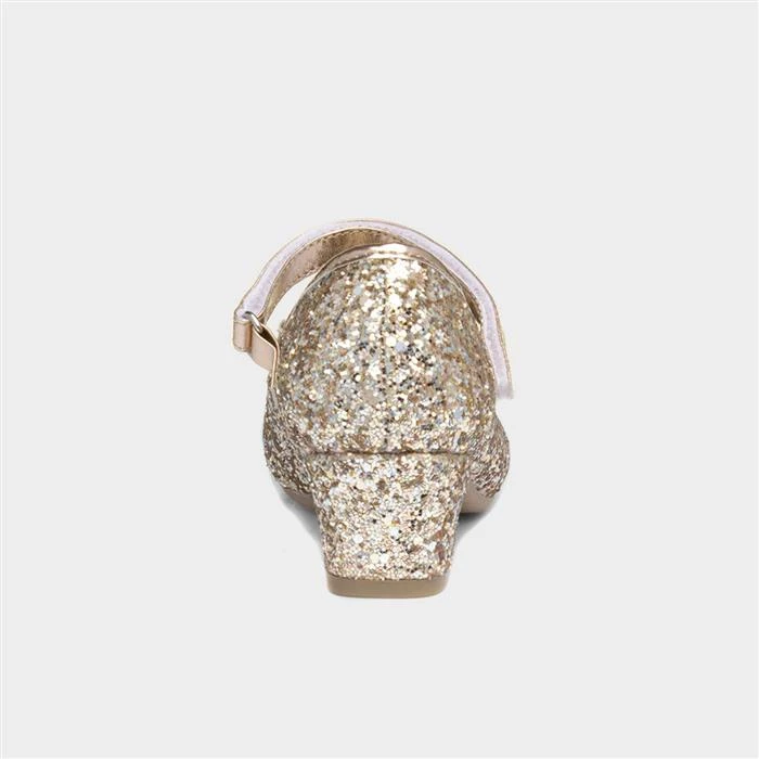 Lilley Sparkle Girls Rose Gold Heeled Shoe 5 Lilley Sparkle Girls Rose Gold Heeled Shoe - Image 3