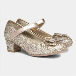 Lilley Sparkle Girls Rose Gold Heeled Shoe 11 Lilley Sparkle Girls Rose Gold Heeled Shoe -UK Shoe Sales Store 208024 2 L06.20230418000128