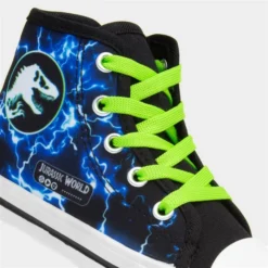 Jurassic World Kids Black Canvas -UK Shoe Sales Store 209088 2 L05.20230624000427