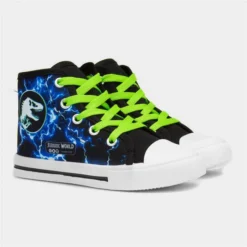 Jurassic World Kids Black Canvas -UK Shoe Sales Store 209088 2 L06.20230624000427