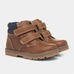 Sprox Boys Brown Easy Fasten Boot -UK Shoe Sales Store 28023 2 L06.20230822000258