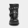 Walkright Girls Black Studded Ankle Boot -UK Shoe Sales Store 281022 2 L02.20230223000201