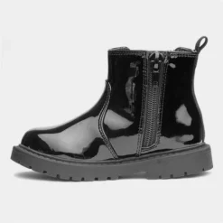 Walkright Elsie Kids Black Patent Ankle Boot -UK Shoe Sales Store 281023 2 L03.20230731000255