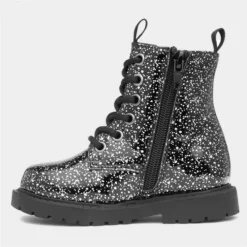 Walkright Kids Black And Grey Shiny Boot 8 Walkright Kids Black And Grey Shiny Boot -UK Shoe Sales Store 281025 2 L03.20230810000228