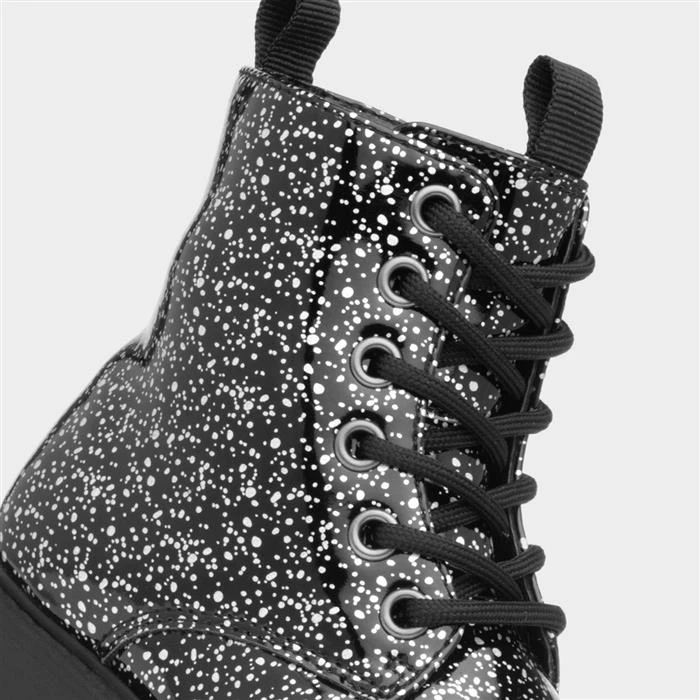 Walkright Kids Black And Grey Shiny Boot 6 Walkright Kids Black And Grey Shiny Boot - Image 4