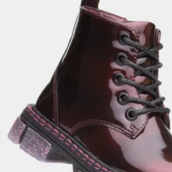 Walkright Emily Kids Bordeaux Glitter Sole Boots 10 Walkright Emily Kids Bordeaux Glitter Sole Boots -UK Shoe Sales Store 281026 2 L05.20230810000107