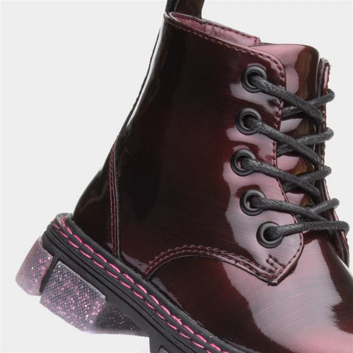 Walkright Emily Kids Bordeaux Glitter Sole Boots 6 Walkright Emily Kids Bordeaux Glitter Sole Boots - Image 4