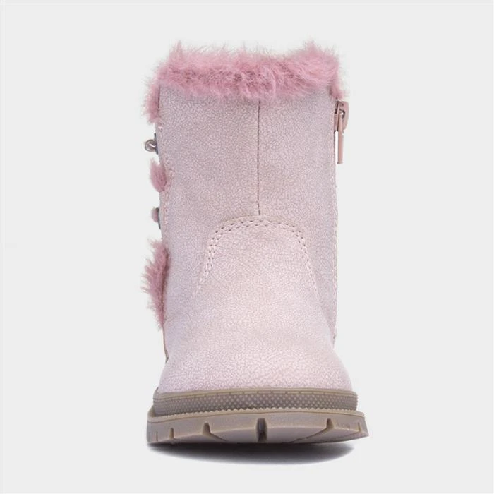 Walkright Lexi Kids Pink Fur Lined Boot 3 Walkright Lexi Kids Pink Fur Lined Boot