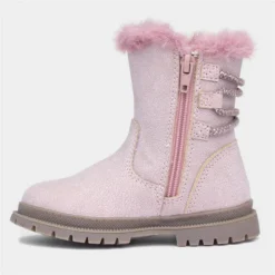 Walkright Lexi Kids Pink Fur Lined Boot 8 Walkright Lexi Kids Pink Fur Lined Boot -UK Shoe Sales Store 281028 2 L03.20230818000341