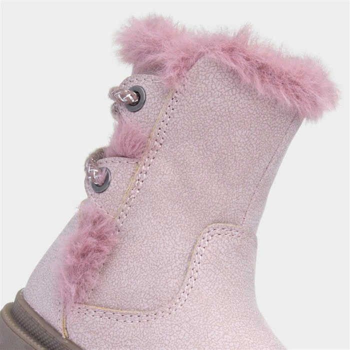 Walkright Lexi Kids Pink Fur Lined Boot 6 Walkright Lexi Kids Pink Fur Lined Boot - Image 4