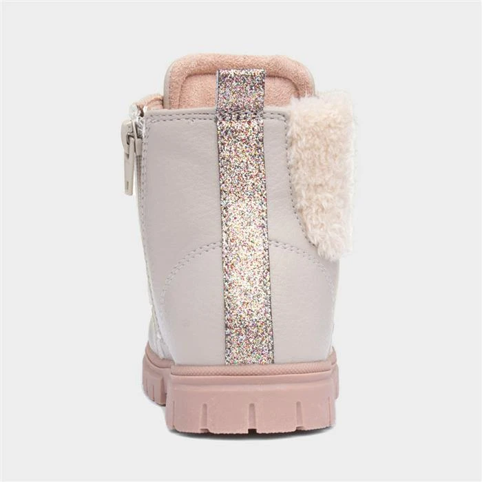 Walkright Lettie Kids Beige Ankle Boot 5 Walkright Lettie Kids Beige Ankle Boot - Image 3