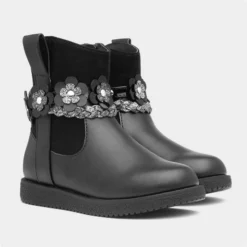 Walkright Ivy Kids Black Floral Ankle Boot 11 Walkright Ivy Kids Black Floral Ankle Boot -UK Shoe Sales Store 281031 2 L06.20230811000243