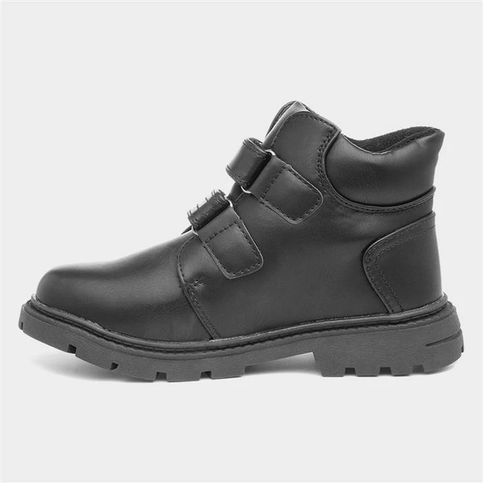 Trux Boys Black Easy Fasten Ankle Boot 4 Trux Boys Black Easy Fasten Ankle Boot - Image 2