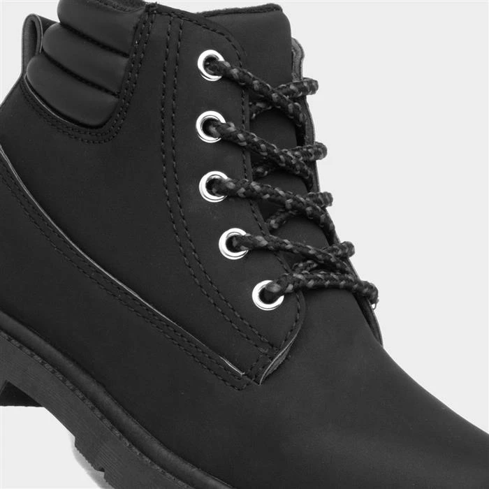 Trux Boys Black Lace Up Ankle Boot 6 Trux Boys Black Lace Up Ankle Boot - Image 4