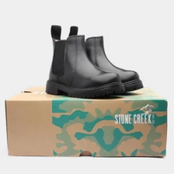 Stone Creek Junior Pete Kids Leather Chelsea Boot -UK Shoe Sales Store 283011 2 L06.20221114000610