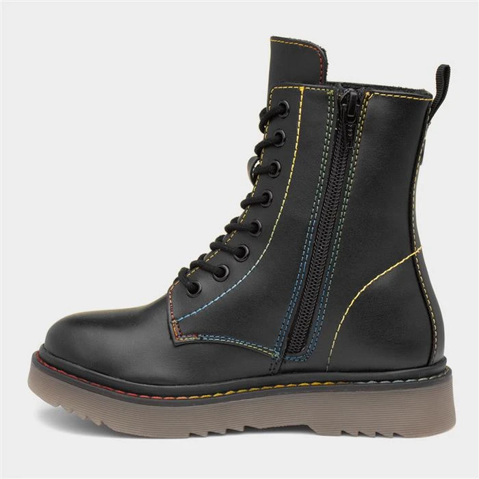 Heavenly Feet Austin Girls Black Boot 4 Heavenly Feet Austin Girls Black Boot - Image 2