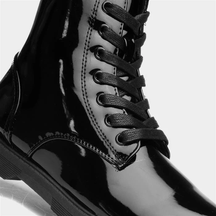 Buckle My Shoe Stevie Kids Black Patent Boot 6 Buckle My Shoe Stevie Kids Black Patent Boot - Image 4