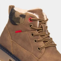 Sprox Kids Brown Camo Zip And Lace Up Boot -UK Shoe Sales Store 289075 2 L05.20221018000310