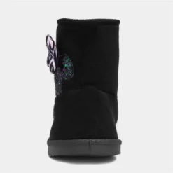 Minnie Mouse Kids Black Slip On Boot