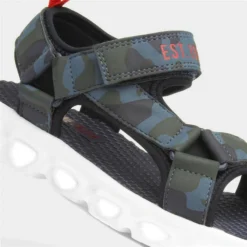 Stone Creek Junior Lightening Kids Camo Sandal -UK Shoe Sales Store 291009 2 L05.20230221000304