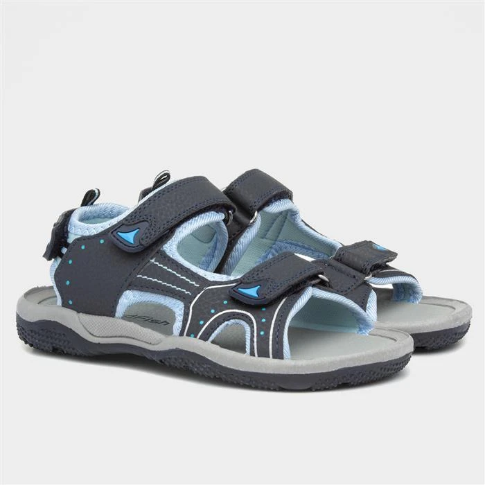 Red Fish Boys Blue Sports Sandal 7 Red Fish Boys Blue Sports Sandal - Image 5