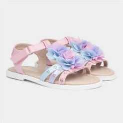 Walkright Girls Pastel Patent Easy Fasten Sandals -UK Shoe Sales Store 292083 2 L06.20230808000246